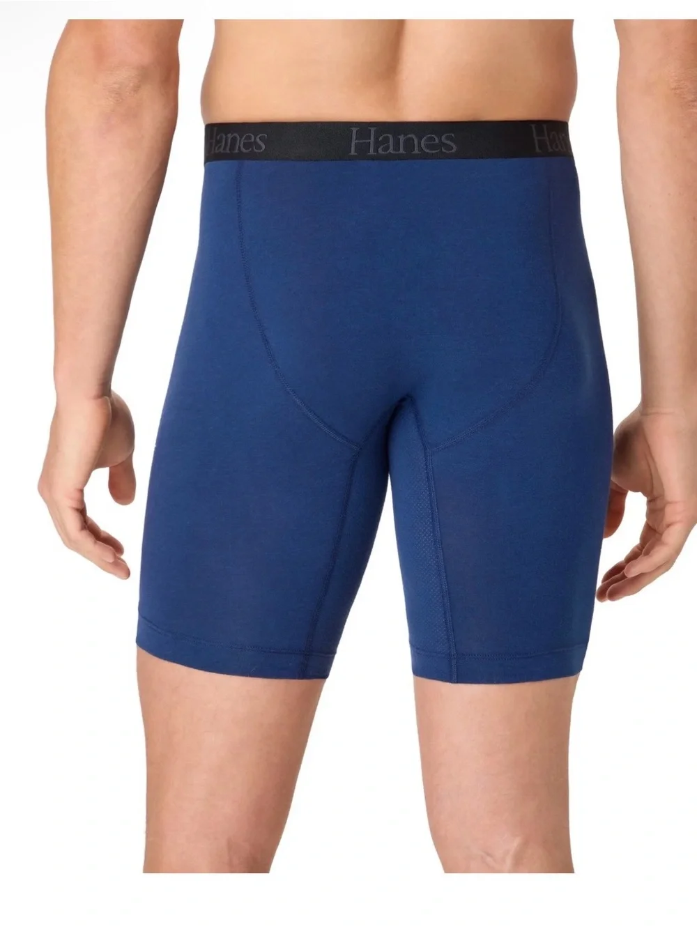 Hanes Comfort FlexFit Boxer Briefs - Black and Navy (3 Pack)